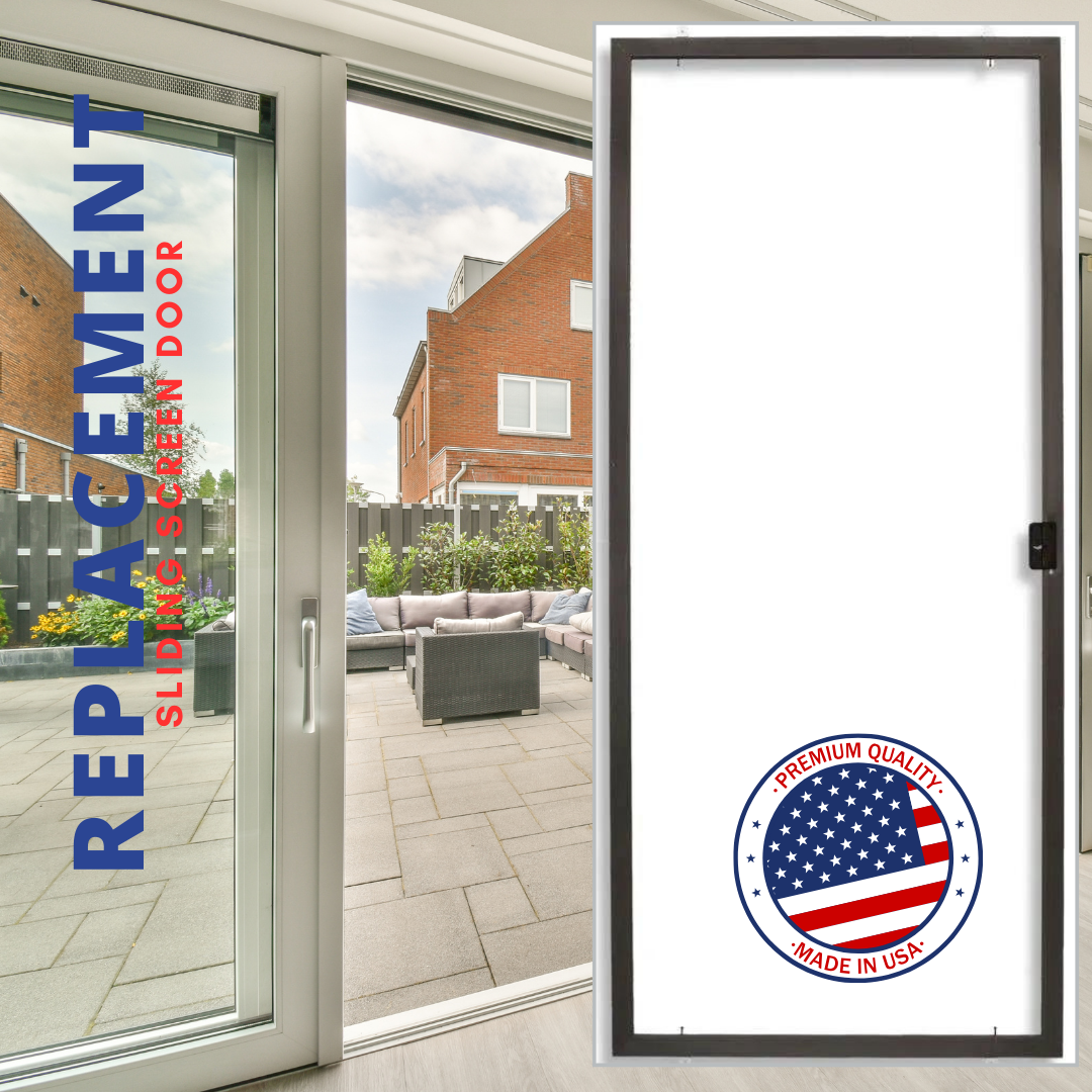 Bug Blocker Sliding Screen Door - Height 77" to 80" & 93" to 96"