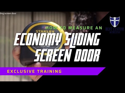 Bug Blocker Sliding Screen Door - Height 77" to 80" & 93" to 96"